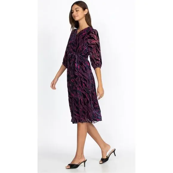 Johnny Was Tava Midi Velvet Dress size M